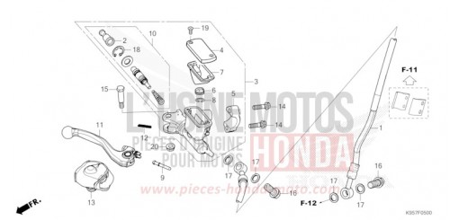 HAUPTBREMSZYLINDER, VORNE ZYLINDER CRF250RS de 2025